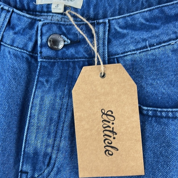 NWT listicle high rise wide leg jeans size S - Picture 6 of 7